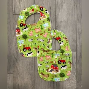 New handmade farm animal bibs